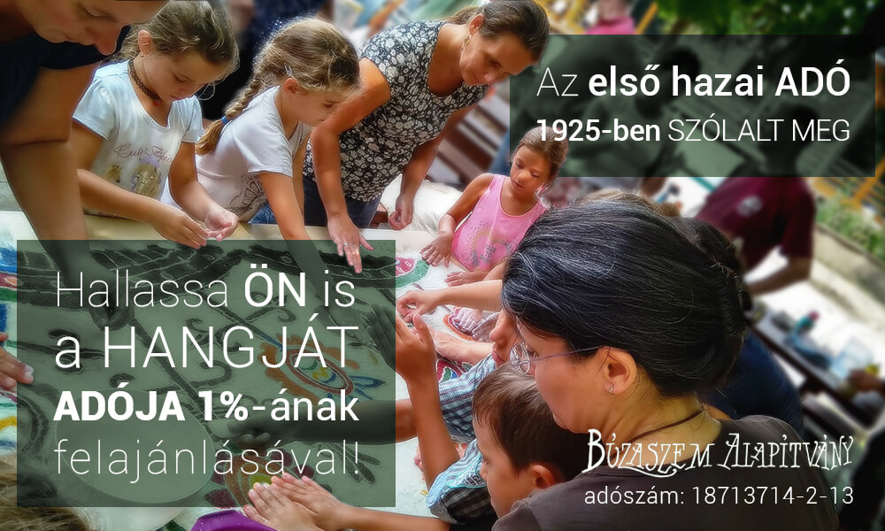 1 százalék felajánlás a Búzaszemnek