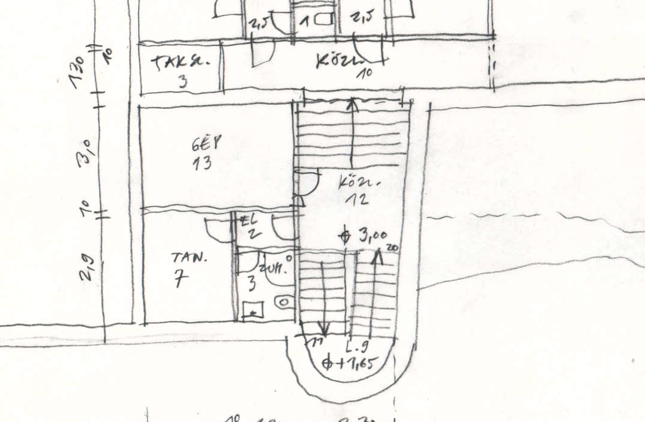 Tornaterem alaprajz reszlet